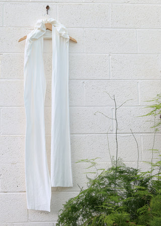 SAMPLE SALE - Hooded 3 Yard Scarf / OS / Tissue / Natural / (180)