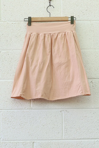 SAMPLE SALE - Taproot Short Skirt / S / Organic Cotton / Sandalwood / (205)