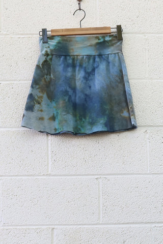 OOAK - Mini Skirt / M / Med Hemp / Ice Dye (275)