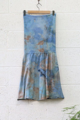 OOAK - Love Me 2 Times Simplicity Short Dress / L / Light Hemp / Ice Dye (288)