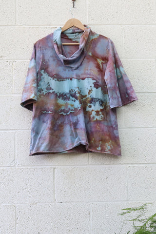 OOAK - Many Moons Bell Sleeve Ojai Shirt / M / Tissue / Ice Dye (327)