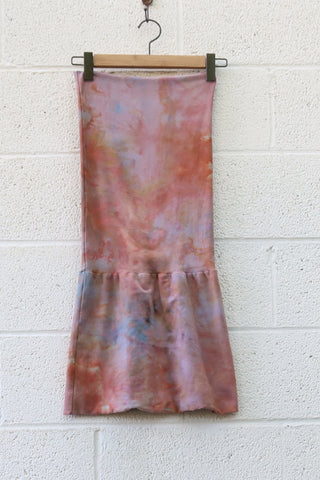 OOAK - Love Me 2 Times Pencil Mini Dress / S / Stretch Cotton / Ice Dye (359)