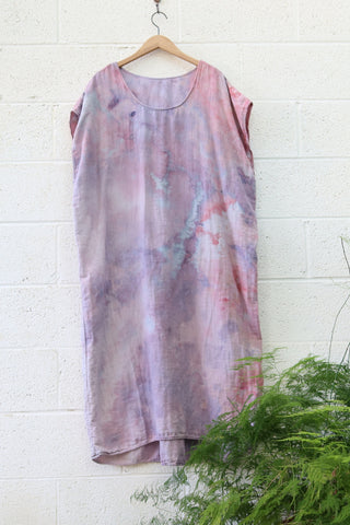 OOAK - Everyday Long Kaftan / M-XL / Double Gauze / Ice Dye (375)