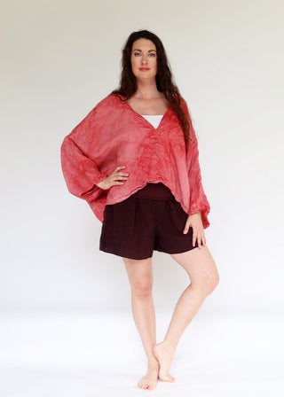 Flip V Migration Cropped Kaftan