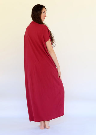 Roll Neck Poppy Long Kaftan