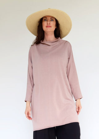 Roll Neck Poppy Short Kaftan