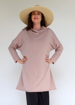 Roll Neck Poppy Short Kaftan