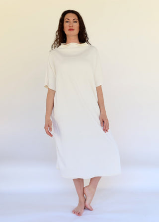 Roll Neck Poppy Below Knee Kaftan