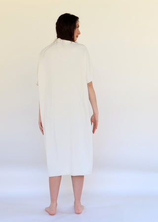 Roll Neck Poppy Below Knee Kaftan