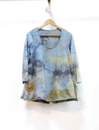 OOAK -  Crescent Wanderer Shirt / M / Organic Cotton / Ice Dye (30)