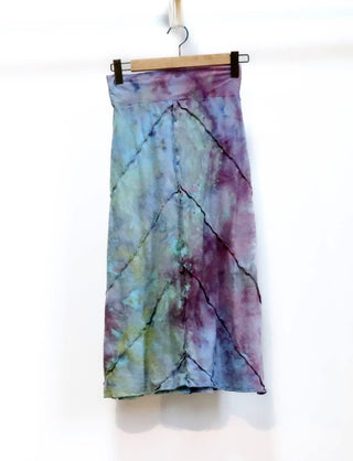 OOAK -  Flora Below Knee Skirt / S / Light Hemp / Ice Dye (81)