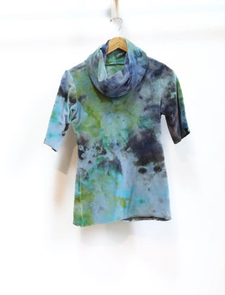 OOAK -  Pilgrim Simplicity Shirt / S / Organic Cotton Velour / Ice Dye (173)