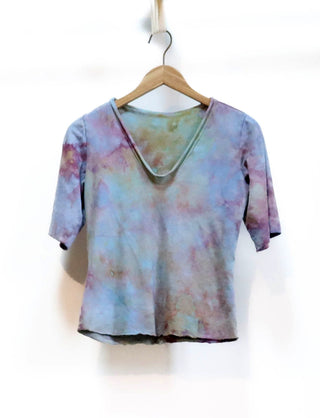 OOAK -  Ritual Simplicity Cropped Shirt / S / Heavy Hemp / Ice Dye (221)