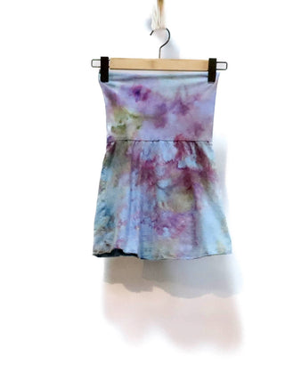 OOAK -  Simplicity Mini Skirt / 2XS / Light Hemp / Ice Dye (316)