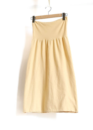 Sale - Pencil below Knee Skirt / S  / Heavy Stretch Organic Cotton / Sand (89)