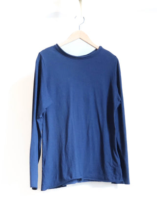 Sale - Crew Simplicity Shirt / 2XL  / Light Hemp/Organic Cotton / Sapphire (178)