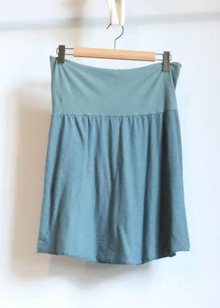 Sale - Simplicity Short Skirt / 2XL  / Light Hemp/Organic Cotton / Seafoam (186)