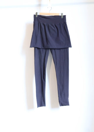 Sale - Mini Skirted Leggings  / 2XL / Heavy Stretch Organic Cotton / Midnight (220)