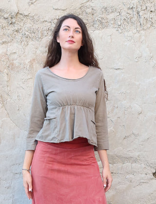 Heirloom Empire Perfect Pockets Cropped Shirt