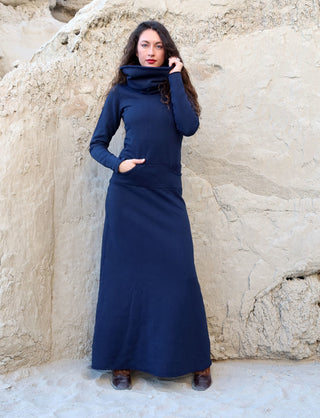 Chunky Cowl Darjeeling Simplicity Long Dress
