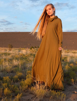 Chunky Cowl Wanderer Long Dress