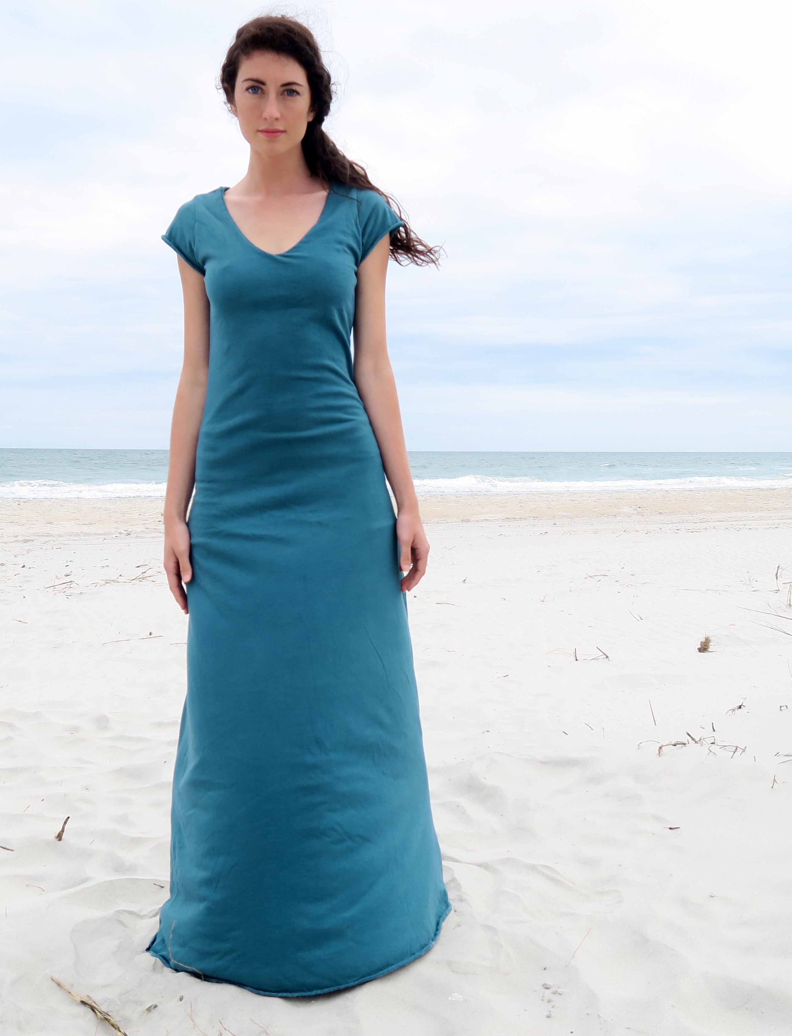 Ava Built In Bra Simplicity Long Dress – Gaia Conceptions