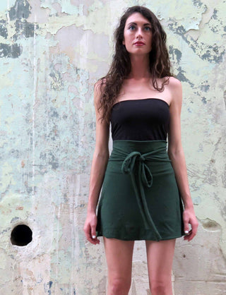 Wide Belted Simplicity Mini Skirt