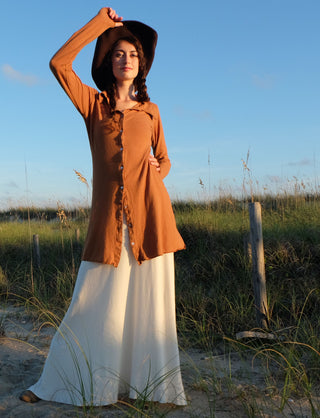 Prairie Button Front Simplicity Tunic