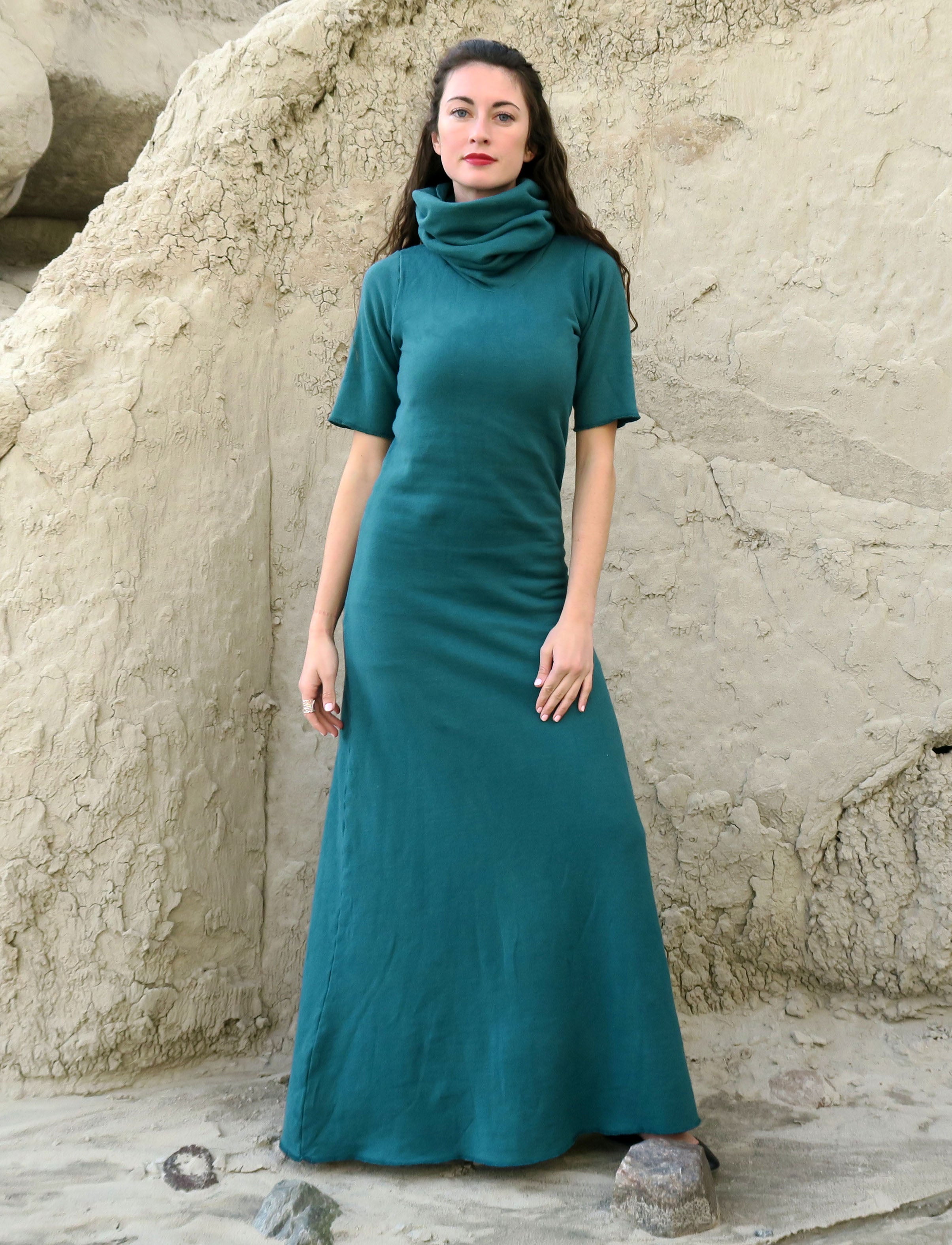 Chunky Cowl Simplicity Long Dress Chunky Cowl Simplicity Long Dress