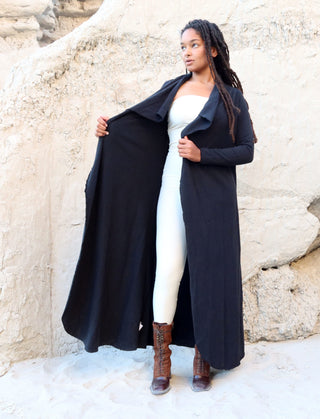 Cocoon Belted Long Jacket