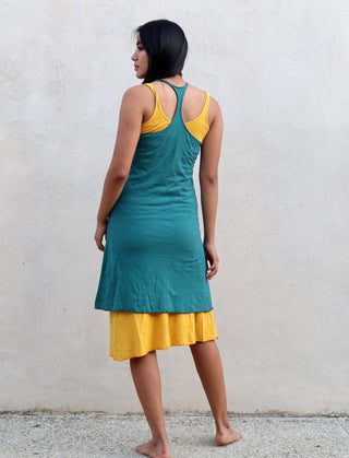 short racerback dress SONXAHE Women's Button Placket Bodycon Dress Racerback Casual Daily Short Mini Dress