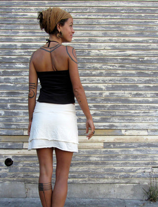 Double Layer Simplicity Mini Skirt