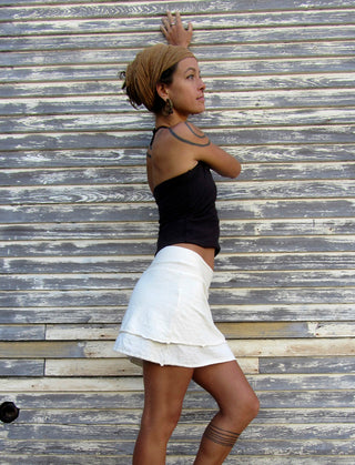 Double Layer Simplicity Mini Skirt