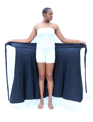 High Belt Wrap Simplicity Long Skirt