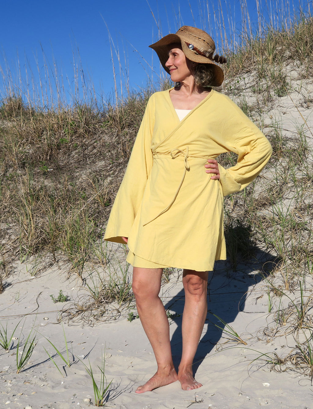 kimono wrap mini dress Kimono Wrap Simplicity Short Dress