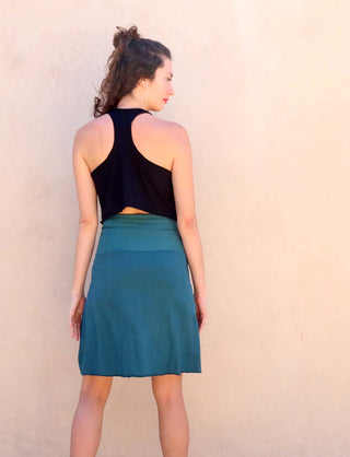 Faux Wrap Simplicity Short Skirt