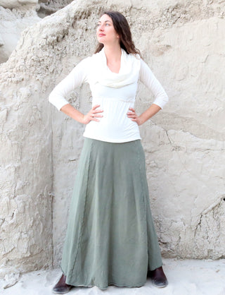 Princess Seam Long Skirt