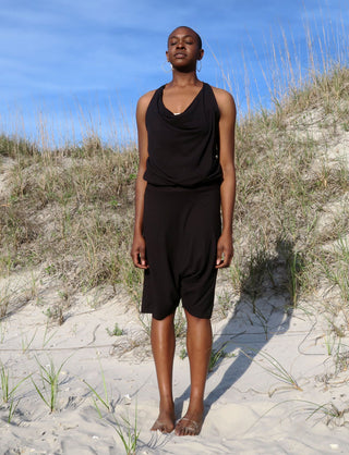 Float Neck Racerback Banded Jodhpur Gaucho Jumper