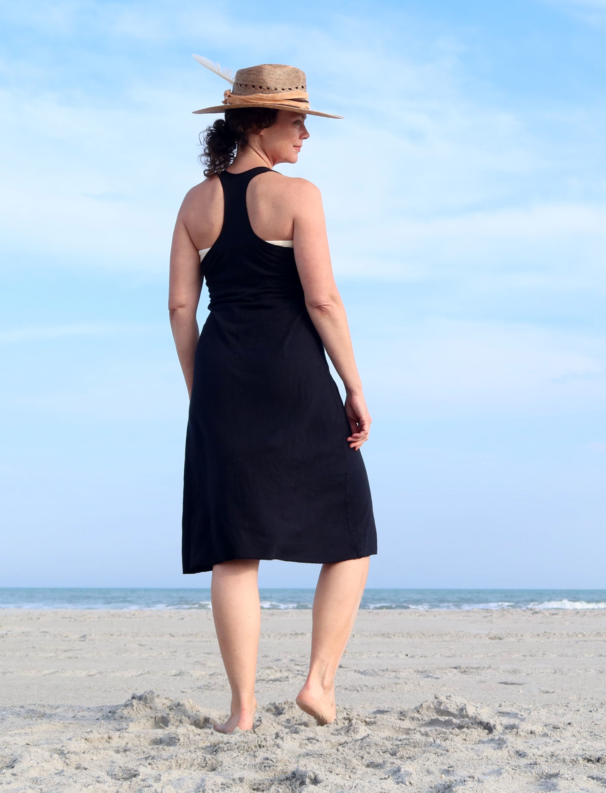 Racerback Tank Simplicity Below Knee Dress Racerback Tank Simplicity Below Knee Dress