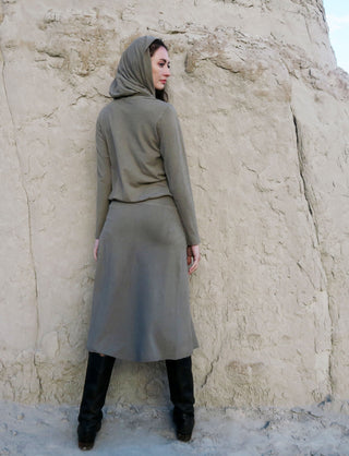 Super Cowl Brooke Banded Simplicity Below Knee Dress