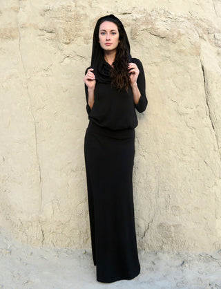 Super Cowl Brooke Banded Simplicity Long Dress