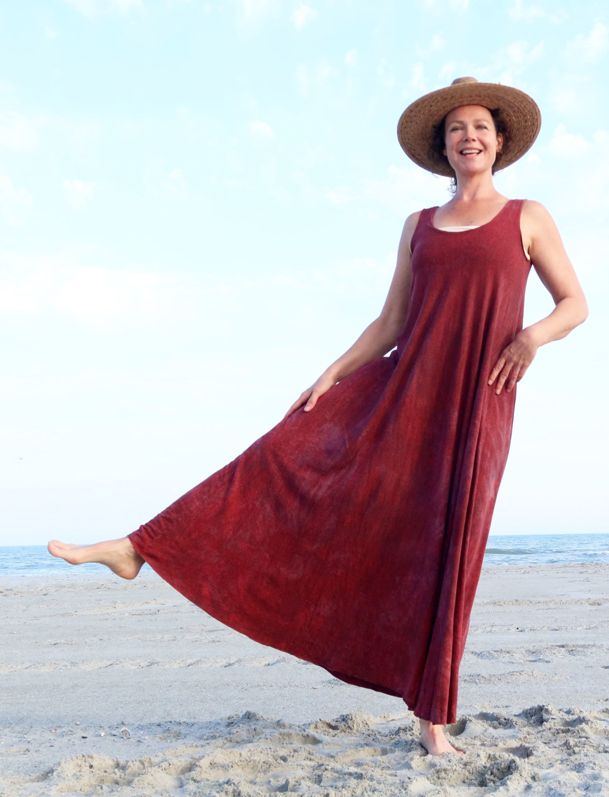 Utility Built-in Bra Tank Wanderer Long Dress Utility Built-in Bra Tank Wanderer Long Dress
