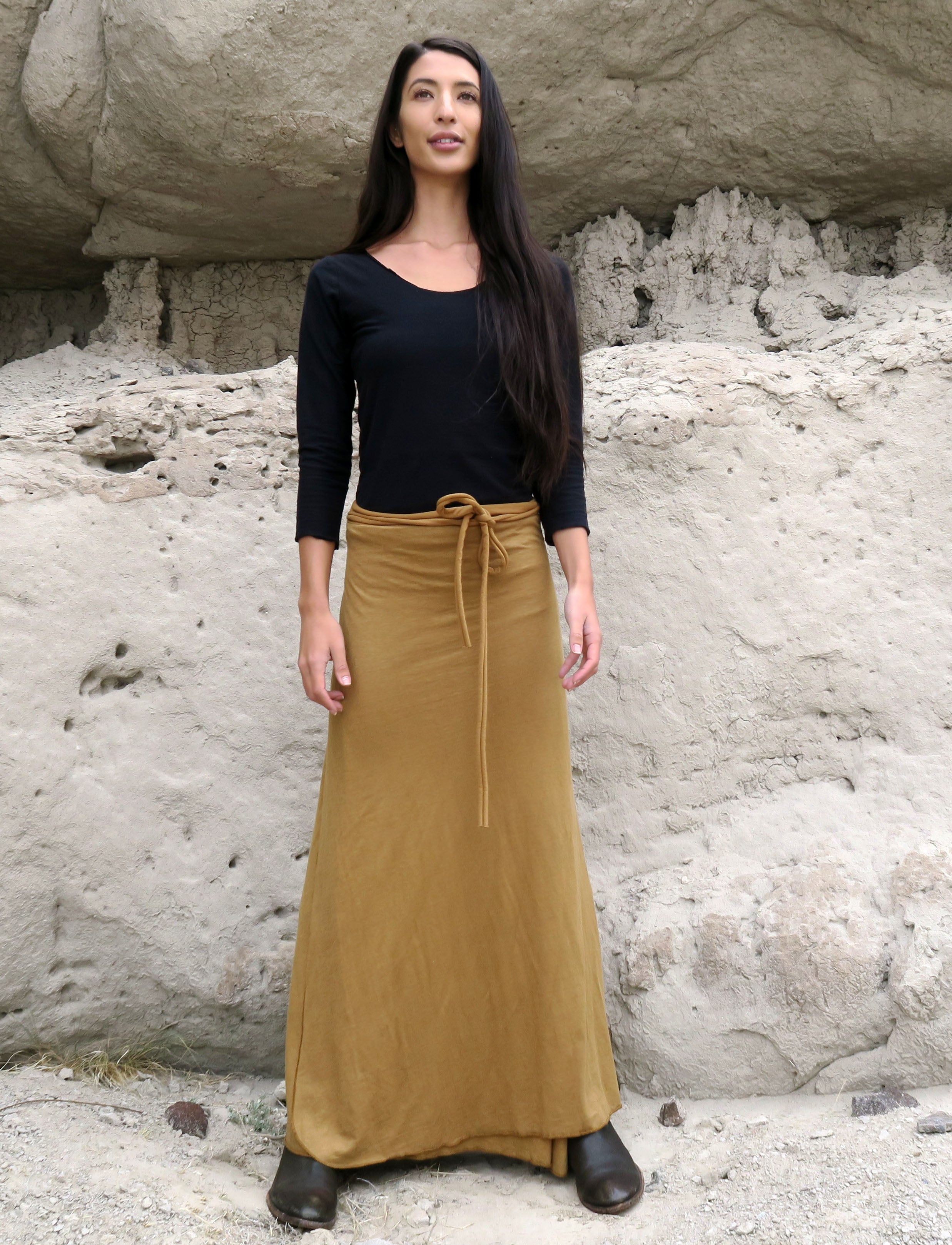 Simplicity Wrap Long Skirt – Gaia Conceptions